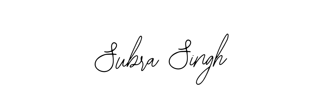 Use a signature maker to create a handwritten signature online. With this signature software, you can design (Bearetta-2O07w) your own signature for name Subra Singh. Subra Singh signature style 12 images and pictures png