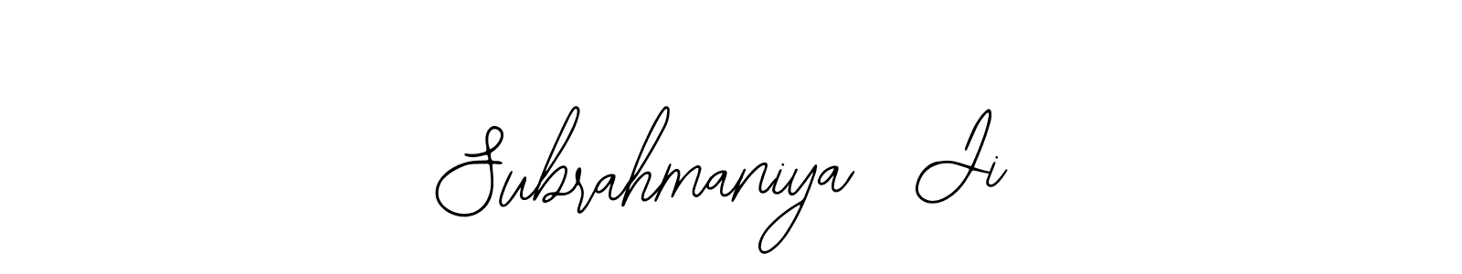 Make a beautiful signature design for name Subrahmaniya  Ji. Use this online signature maker to create a handwritten signature for free. Subrahmaniya  Ji signature style 12 images and pictures png