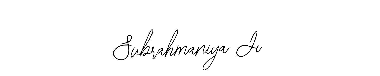 Once you've used our free online signature maker to create your best signature Bearetta-2O07w style, it's time to enjoy all of the benefits that Subrahmaniya Ji name signing documents. Subrahmaniya Ji signature style 12 images and pictures png