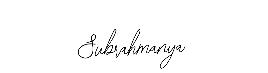 How to Draw Subrahmanya signature style? Bearetta-2O07w is a latest design signature styles for name Subrahmanya. Subrahmanya signature style 12 images and pictures png