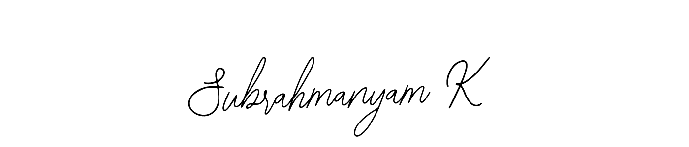 See photos of Subrahmanyam K official signature by Spectra . Check more albums & portfolios. Read reviews & check more about Bearetta-2O07w font. Subrahmanyam K signature style 12 images and pictures png