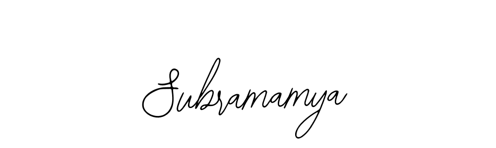 How to make Subramamya signature? Bearetta-2O07w is a professional autograph style. Create handwritten signature for Subramamya name. Subramamya signature style 12 images and pictures png