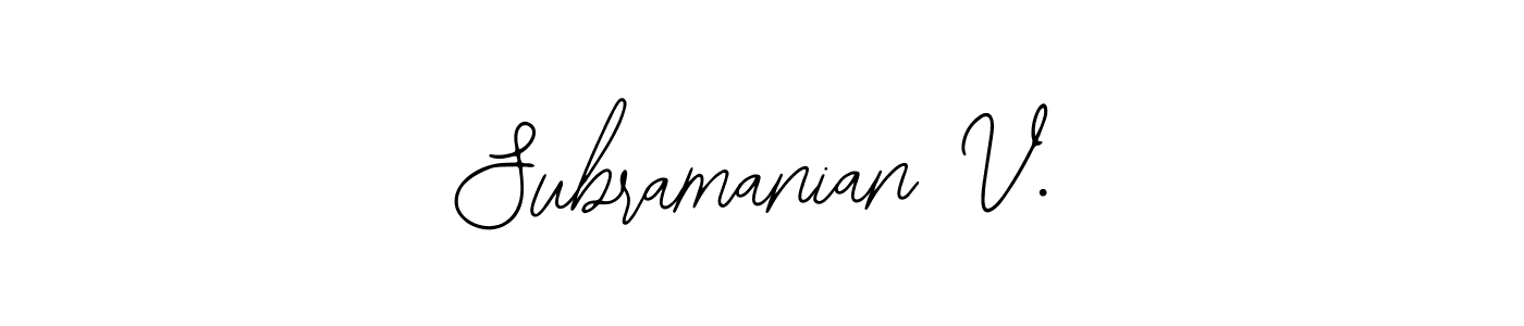 Create a beautiful signature design for name Subramanian V.. With this signature (Bearetta-2O07w) fonts, you can make a handwritten signature for free. Subramanian V. signature style 12 images and pictures png