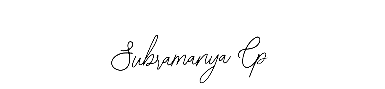 How to Draw Subramanya Cp signature style? Bearetta-2O07w is a latest design signature styles for name Subramanya Cp. Subramanya Cp signature style 12 images and pictures png