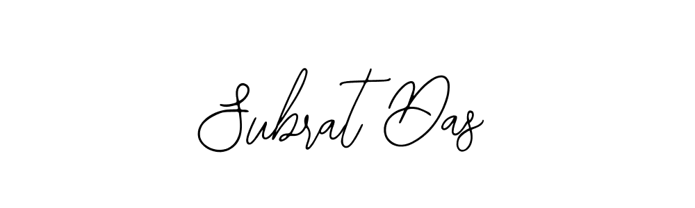 How to make Subrat Das name signature. Use Bearetta-2O07w style for creating short signs online. This is the latest handwritten sign. Subrat Das signature style 12 images and pictures png