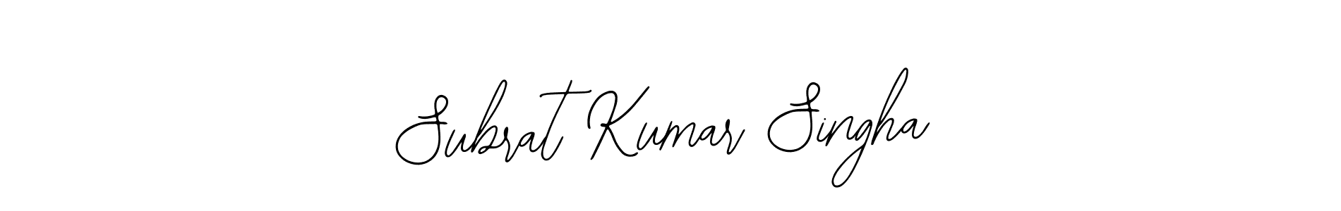 Use a signature maker to create a handwritten signature online. With this signature software, you can design (Bearetta-2O07w) your own signature for name Subrat Kumar Singha. Subrat Kumar Singha signature style 12 images and pictures png