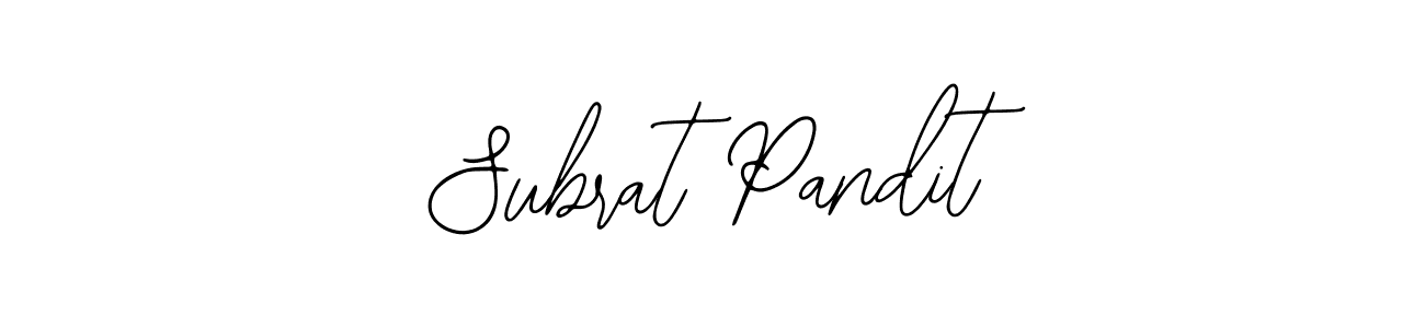 Design your own signature with our free online signature maker. With this signature software, you can create a handwritten (Bearetta-2O07w) signature for name Subrat Pandit. Subrat Pandit signature style 12 images and pictures png