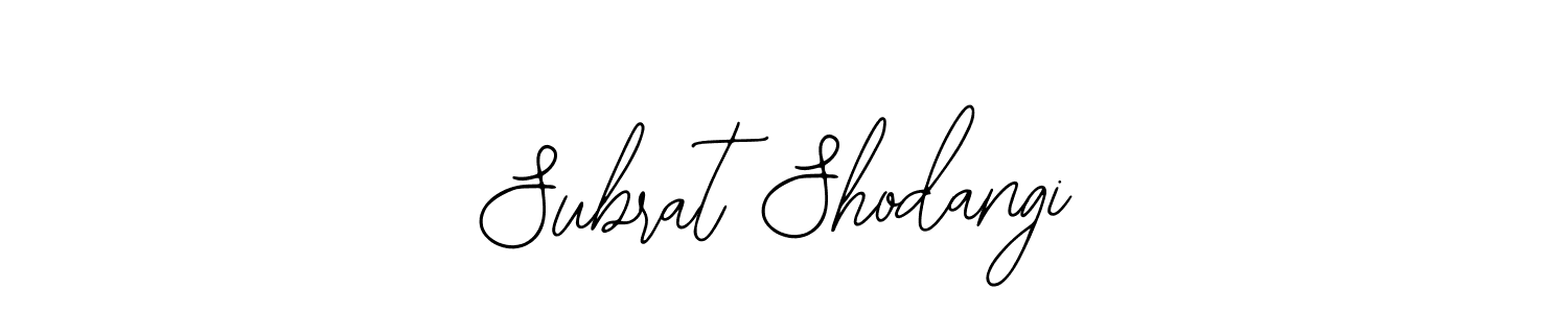 Use a signature maker to create a handwritten signature online. With this signature software, you can design (Bearetta-2O07w) your own signature for name Subrat Shodangi. Subrat Shodangi signature style 12 images and pictures png