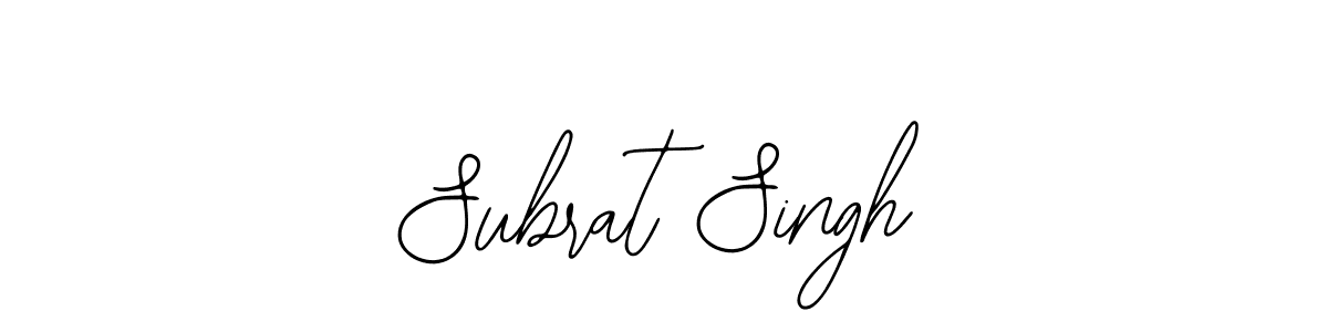 Also we have Subrat Singh name is the best signature style. Create professional handwritten signature collection using Bearetta-2O07w autograph style. Subrat Singh signature style 12 images and pictures png