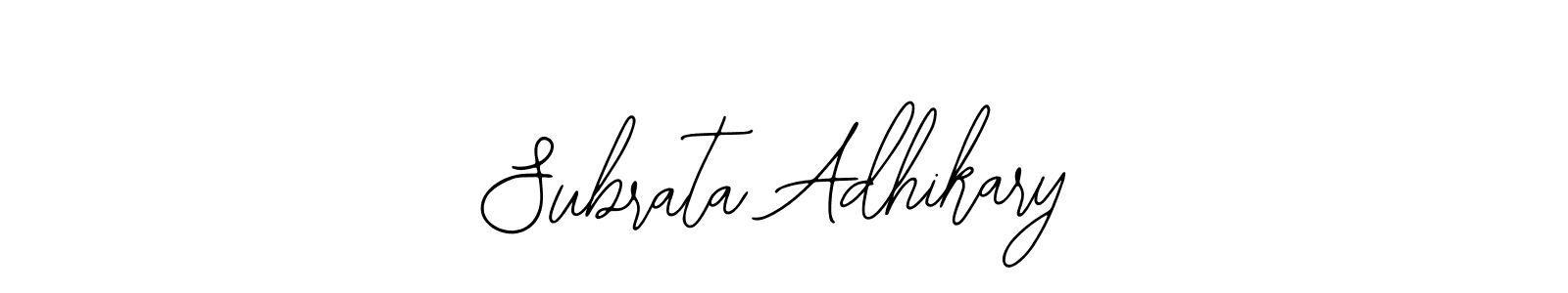 Make a short Subrata Adhikary signature style. Manage your documents anywhere anytime using Bearetta-2O07w. Create and add eSignatures, submit forms, share and send files easily. Subrata Adhikary signature style 12 images and pictures png