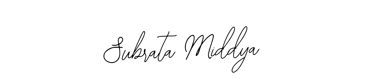 Design your own signature with our free online signature maker. With this signature software, you can create a handwritten (Bearetta-2O07w) signature for name Subrata Middya. Subrata Middya signature style 12 images and pictures png