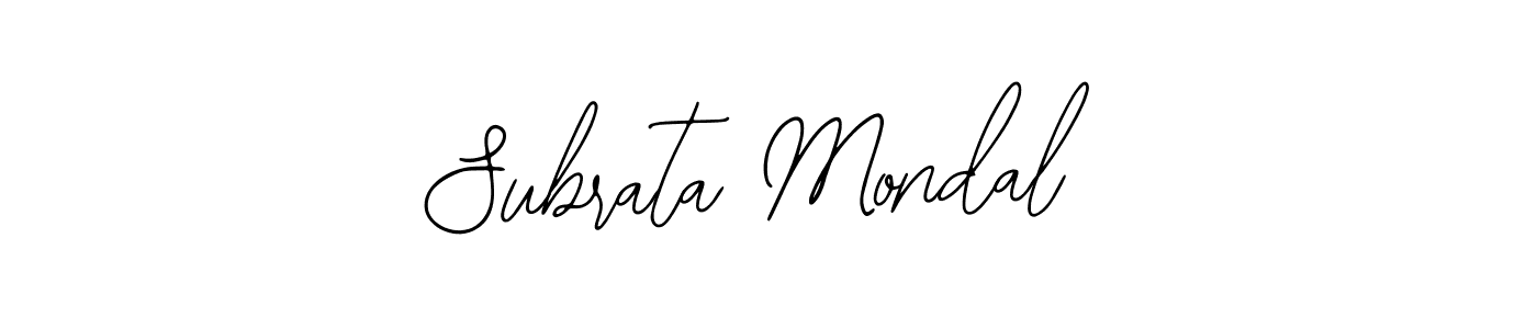 Create a beautiful signature design for name Subrata Mondal. With this signature (Bearetta-2O07w) fonts, you can make a handwritten signature for free. Subrata Mondal signature style 12 images and pictures png