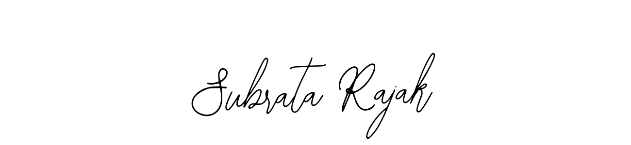 How to make Subrata Rajak signature? Bearetta-2O07w is a professional autograph style. Create handwritten signature for Subrata Rajak name. Subrata Rajak signature style 12 images and pictures png