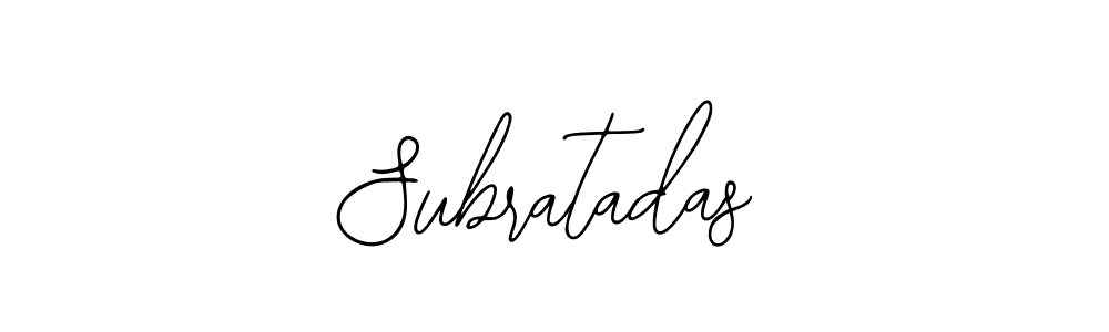 Here are the top 10 professional signature styles for the name Subratadas. These are the best autograph styles you can use for your name. Subratadas signature style 12 images and pictures png