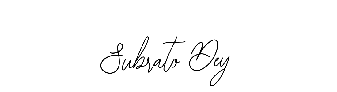 How to make Subrato Dey signature? Bearetta-2O07w is a professional autograph style. Create handwritten signature for Subrato Dey name. Subrato Dey signature style 12 images and pictures png