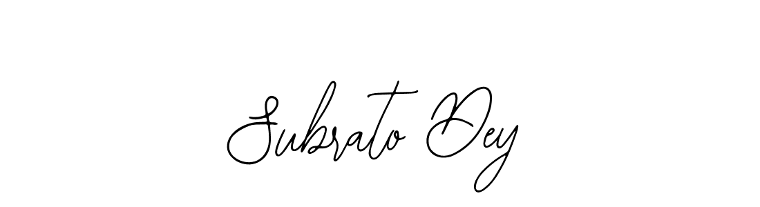 Design your own signature with our free online signature maker. With this signature software, you can create a handwritten (Bearetta-2O07w) signature for name Subrato Dey. Subrato Dey signature style 12 images and pictures png