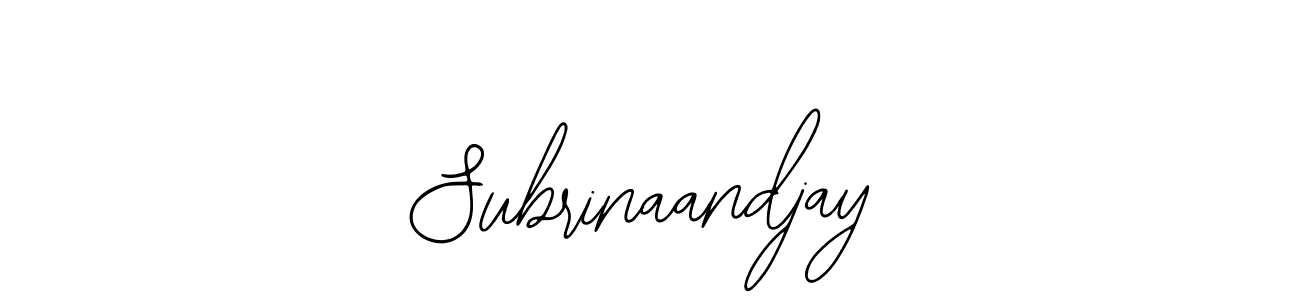 Design your own signature with our free online signature maker. With this signature software, you can create a handwritten (Bearetta-2O07w) signature for name Subrinaandjay. Subrinaandjay signature style 12 images and pictures png