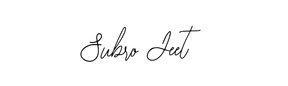 Also we have Subro Jeet name is the best signature style. Create professional handwritten signature collection using Bearetta-2O07w autograph style. Subro Jeet signature style 12 images and pictures png