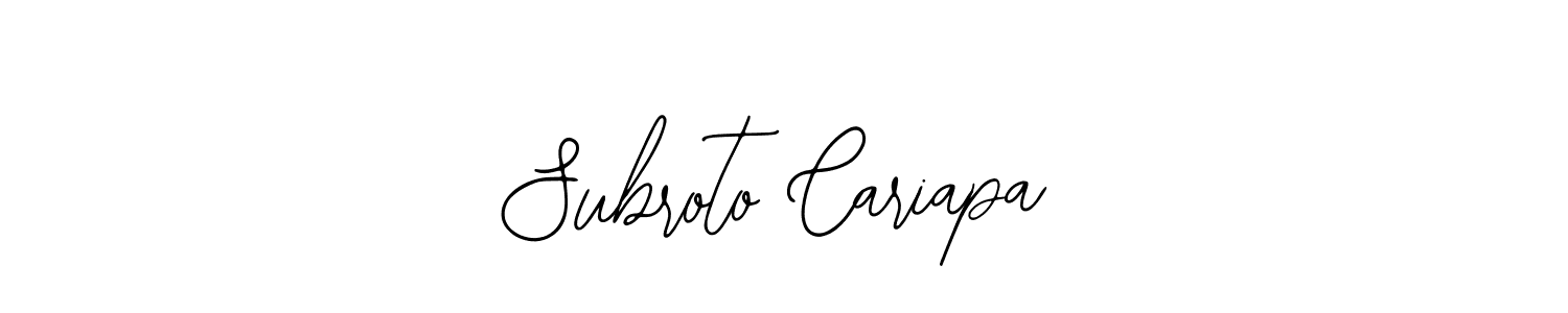 How to Draw Subroto Cariapa signature style? Bearetta-2O07w is a latest design signature styles for name Subroto Cariapa. Subroto Cariapa signature style 12 images and pictures png