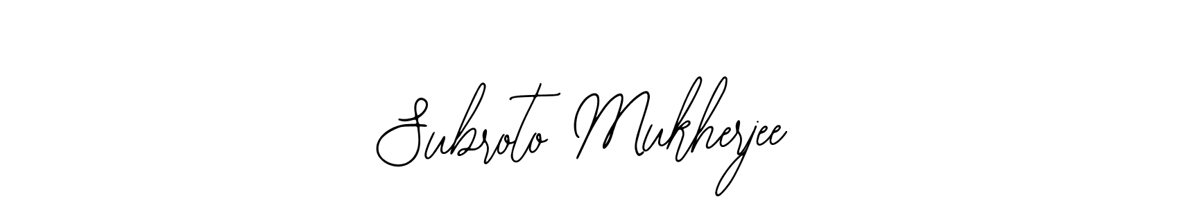 Also we have Subroto Mukherjee name is the best signature style. Create professional handwritten signature collection using Bearetta-2O07w autograph style. Subroto Mukherjee signature style 12 images and pictures png