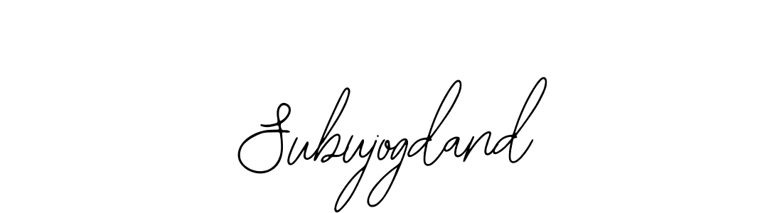 Make a beautiful signature design for name Subujogdand. Use this online signature maker to create a handwritten signature for free. Subujogdand signature style 12 images and pictures png