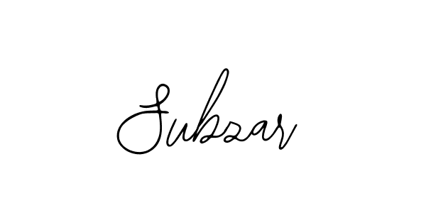 How to make Subzar signature? Bearetta-2O07w is a professional autograph style. Create handwritten signature for Subzar name. Subzar signature style 12 images and pictures png