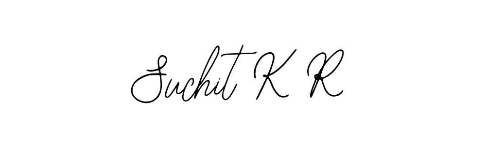 Design your own signature with our free online signature maker. With this signature software, you can create a handwritten (Bearetta-2O07w) signature for name Suchit K R. Suchit K R signature style 12 images and pictures png