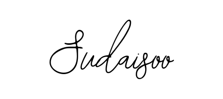 The Bearetta-2O07w typeface gives name Sudaisoo a refined look. Suitable for certificates, diplomas, and official verification. Sudaisoo signature style 12 images and pictures png