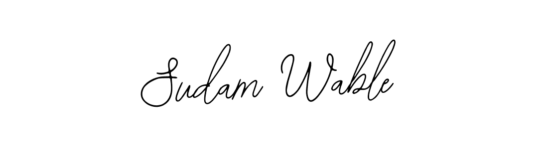 Make a beautiful signature design for name Sudam Wable. With this signature (Bearetta-2O07w) style, you can create a handwritten signature for free. Sudam Wable signature style 12 images and pictures png