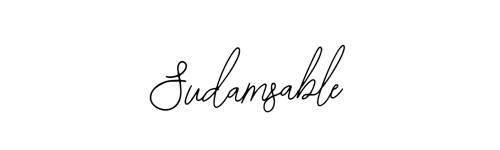 You should practise on your own different ways (Bearetta-2O07w) to write your name (Sudamsable) in signature. don't let someone else do it for you. Sudamsable signature style 12 images and pictures png
