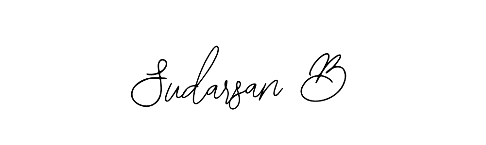 Use a signature maker to create a handwritten signature online. With this signature software, you can design (Bearetta-2O07w) your own signature for name Sudarsan B. Sudarsan B signature style 12 images and pictures png