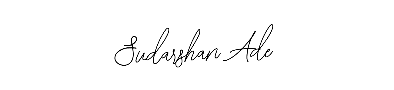 if you are searching for the best signature style for your name Sudarshan Ade. so please give up your signature search. here we have designed multiple signature styles  using Bearetta-2O07w. Sudarshan Ade signature style 12 images and pictures png