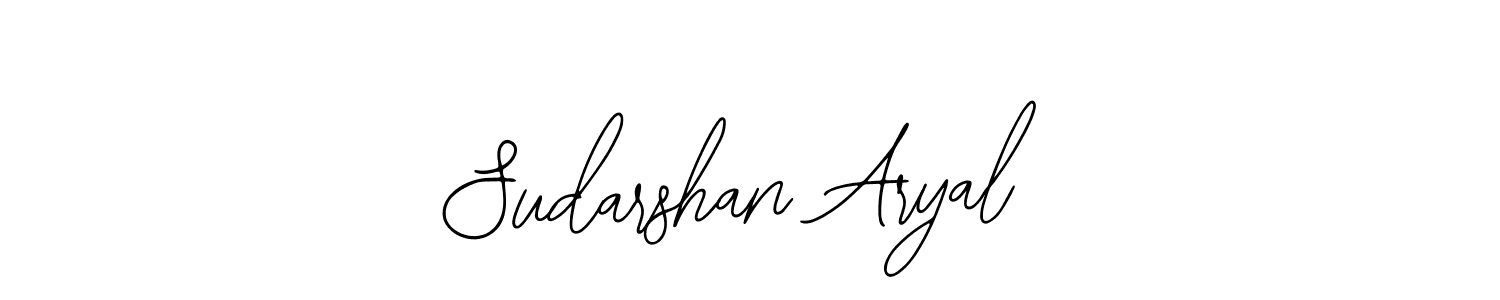 This is the best signature style for the Sudarshan Aryal name. Also you like these signature font (Bearetta-2O07w). Mix name signature. Sudarshan Aryal signature style 12 images and pictures png