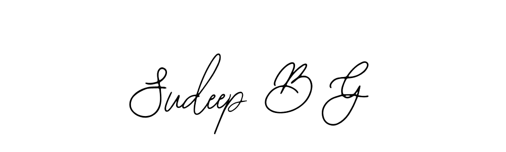 How to Draw Sudeep B G signature style? Bearetta-2O07w is a latest design signature styles for name Sudeep B G. Sudeep B G signature style 12 images and pictures png
