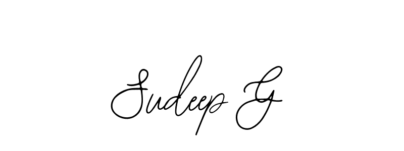 Once you've used our free online signature maker to create your best signature Bearetta-2O07w style, it's time to enjoy all of the benefits that Sudeep G name signing documents. Sudeep G signature style 12 images and pictures png