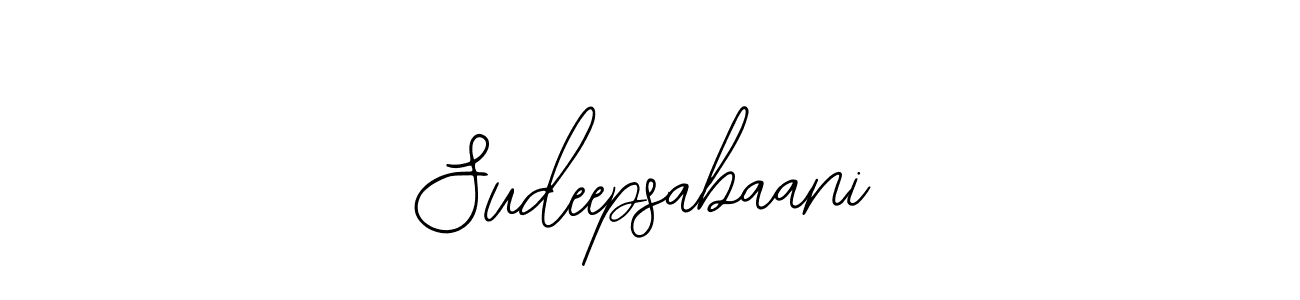 Design your own signature with our free online signature maker. With this signature software, you can create a handwritten (Bearetta-2O07w) signature for name Sudeepsabaani. Sudeepsabaani signature style 12 images and pictures png