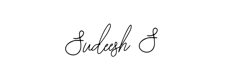 Use a signature maker to create a handwritten signature online. With this signature software, you can design (Bearetta-2O07w) your own signature for name Sudeesh S. Sudeesh S signature style 12 images and pictures png