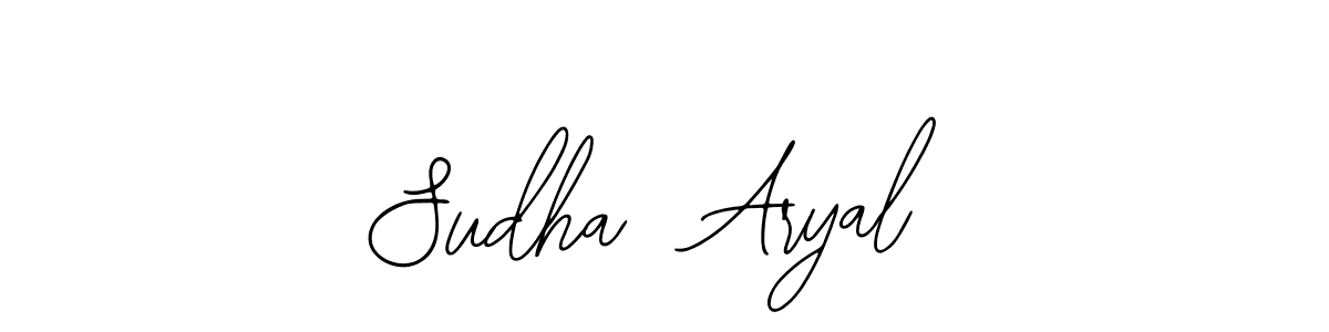 if you are searching for the best signature style for your name Sudha  Aryal. so please give up your signature search. here we have designed multiple signature styles  using Bearetta-2O07w. Sudha  Aryal signature style 12 images and pictures png