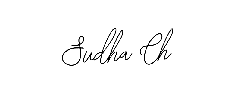 Create a beautiful signature design for name Sudha Ch. With this signature (Bearetta-2O07w) fonts, you can make a handwritten signature for free. Sudha Ch signature style 12 images and pictures png