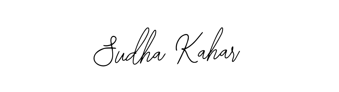 Design your own signature with our free online signature maker. With this signature software, you can create a handwritten (Bearetta-2O07w) signature for name Sudha Kahar. Sudha Kahar signature style 12 images and pictures png