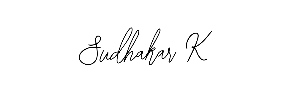 Sudhakar K stylish signature style. Best Handwritten Sign (Bearetta-2O07w) for my name. Handwritten Signature Collection Ideas for my name Sudhakar K. Sudhakar K signature style 12 images and pictures png