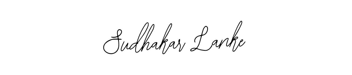 Use a signature maker to create a handwritten signature online. With this signature software, you can design (Bearetta-2O07w) your own signature for name Sudhakar Lanke. Sudhakar Lanke signature style 12 images and pictures png