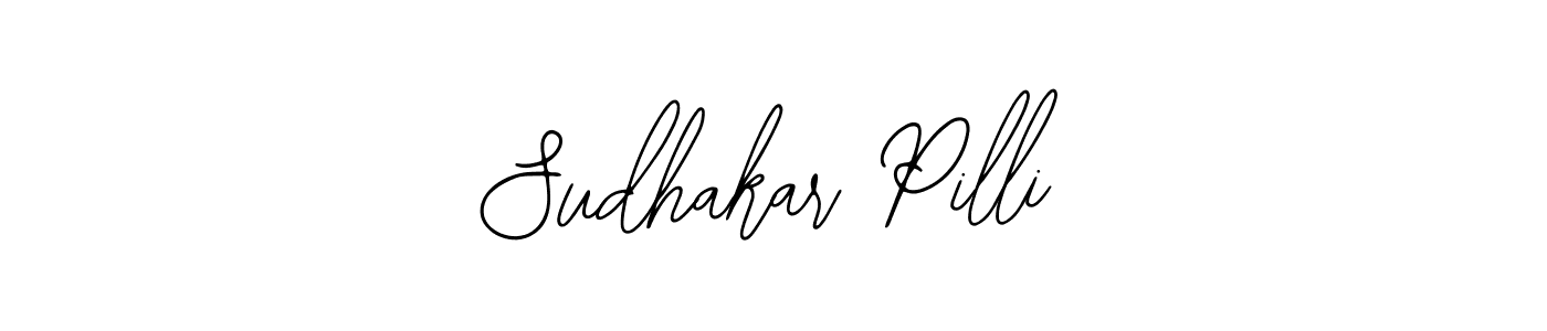 Also we have Sudhakar Pilli name is the best signature style. Create professional handwritten signature collection using Bearetta-2O07w autograph style. Sudhakar Pilli signature style 12 images and pictures png