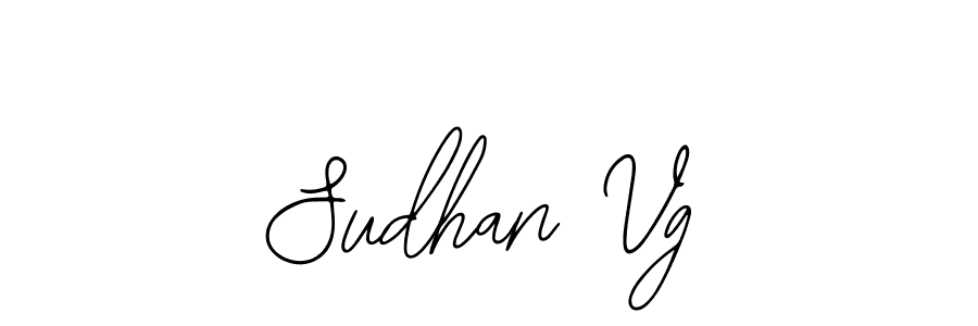 Use a signature maker to create a handwritten signature online. With this signature software, you can design (Bearetta-2O07w) your own signature for name Sudhan Vg. Sudhan Vg signature style 12 images and pictures png