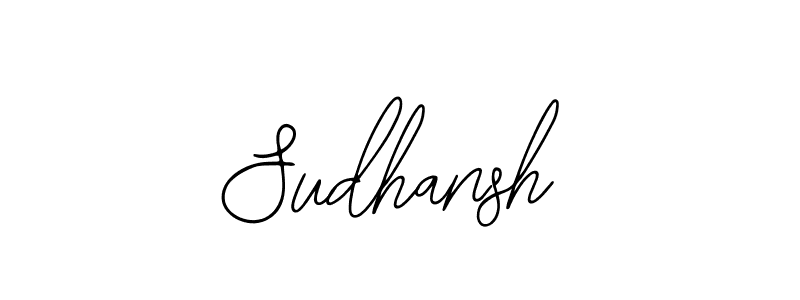 Use a signature maker to create a handwritten signature online. With this signature software, you can design (Bearetta-2O07w) your own signature for name Sudhansh. Sudhansh signature style 12 images and pictures png