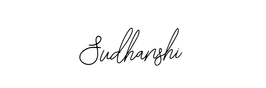 How to make Sudhanshi name signature. Use Bearetta-2O07w style for creating short signs online. This is the latest handwritten sign. Sudhanshi signature style 12 images and pictures png
