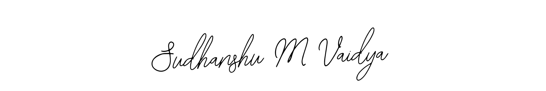 How to Draw Sudhanshu M Vaidya signature style? Bearetta-2O07w is a latest design signature styles for name Sudhanshu M Vaidya. Sudhanshu M Vaidya signature style 12 images and pictures png