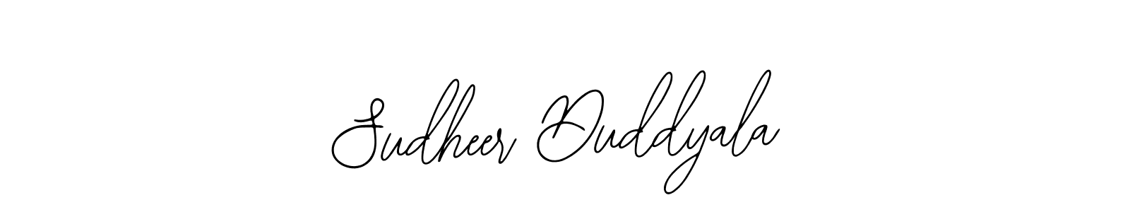 Also we have Sudheer Duddyala name is the best signature style. Create professional handwritten signature collection using Bearetta-2O07w autograph style. Sudheer Duddyala signature style 12 images and pictures png