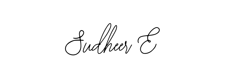 You should practise on your own different ways (Bearetta-2O07w) to write your name (Sudheer E) in signature. don't let someone else do it for you. Sudheer E signature style 12 images and pictures png