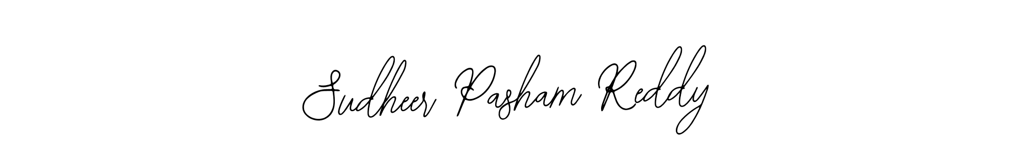 The best way (Bearetta-2O07w) to make a short signature is to pick only two or three words in your name. The name Sudheer Pasham Reddy include a total of six letters. For converting this name. Sudheer Pasham Reddy signature style 12 images and pictures png